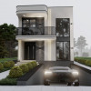 Современный дом в стиле хай-тек, 3 уровня, 208 м² + 3 сотки, Дурлешты. thumb 1