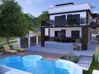 Casă modernă HI-TECH cu piscină în Sângera | Posibilitate de achitare în rate.